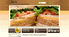 Desktop Screenshot of joesdeligourmetsandwiches.com
